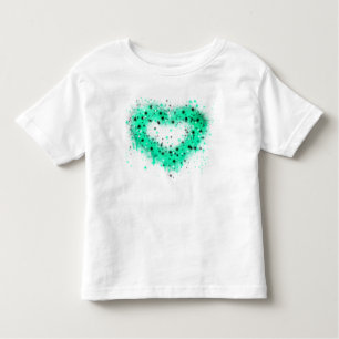 St. Patrick’s day   spray paint glittering heart Toddler T-Shirt