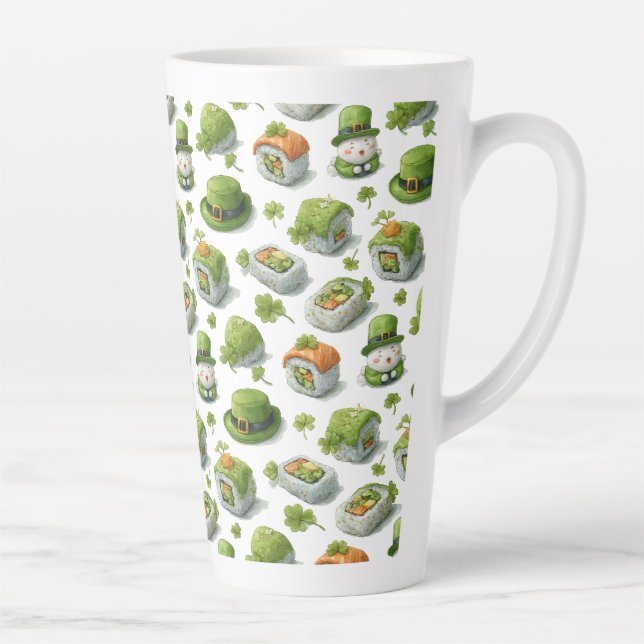 St. Patrick’s Day Sushi Rolls & Shamrock Latte Mug (Right)