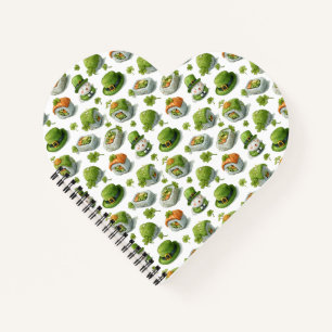 St. Patrick’s Day Sushi Rolls & Shamrock Notebook