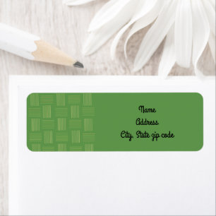 St Patrick’s Day Weave Return Address Label