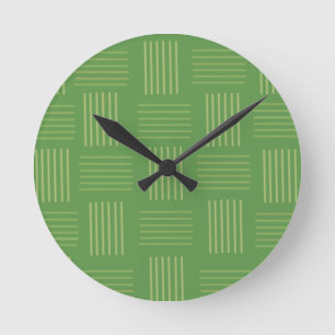 St Patrick’s Day Weave Round Clock