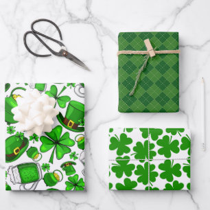 St.Patrick’s Day Wrapping Paper Set of 3