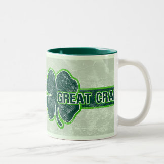 St. Patrick’s ‘Great Craic’ Shamrock Grunge Mug