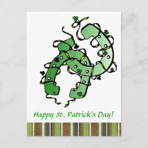 St. Patrick’s Horseshoes Shamrocks Postcard