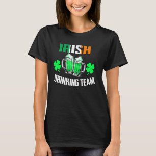 St Patrick S Irish Beer Drinking Team Ireland Flag T-Shirt
