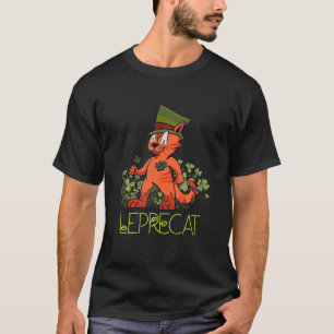 St.Patrick`S Patricks Day Irish Leprecat Cat Lepre T-Shirt