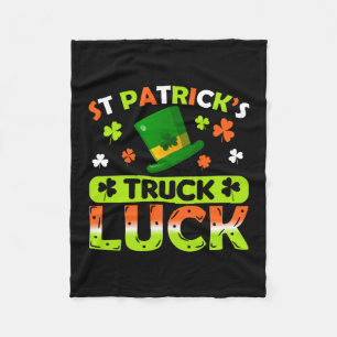 St Patrick S Truck Luck Fleece Blanket