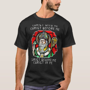 St Patrick Saint Of Ireland Prayer Breastplate Cat T-Shirt