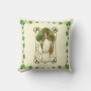 St. Patrick Shamrocks Religious Catholic Prayer Cushion
