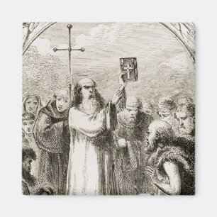St. Patrick showing the people of Ireland the Four Magnet