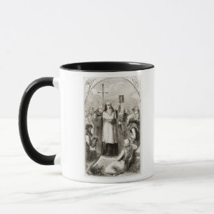 St. Patrick showing the people of Ireland the Four Mug