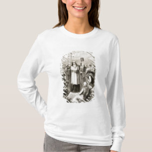 St. Patrick showing the people of Ireland the Four T-Shirt