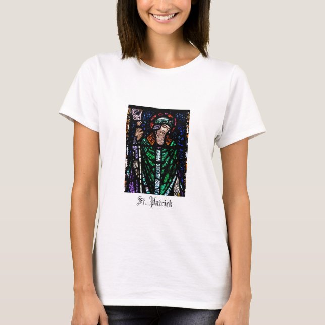 St. Patrick Stained Glass T-Shirt (Front)