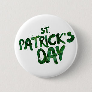 st-patrick Text 6 Cm Round Badge