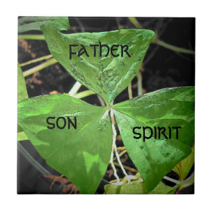 St. Patrick used a shamrock Tile