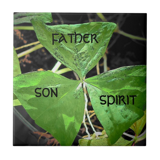 St. Patrick used a shamrock Tile (Front)