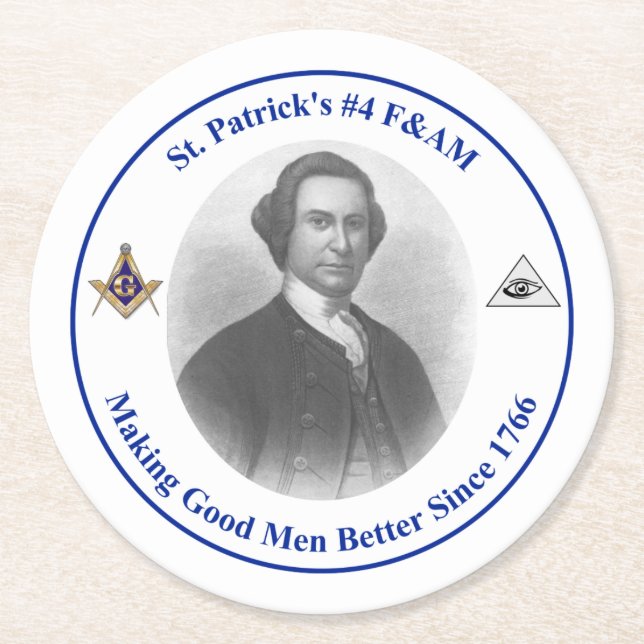 St. Patrick's #4 Round Paper Coaster (Front)