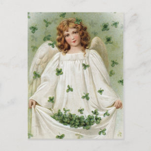 St. Patricks Angel bringing you good luck Postcard