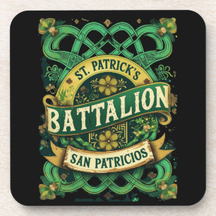 St Patricks Battalion San Patricios Irish Mexican Coaster