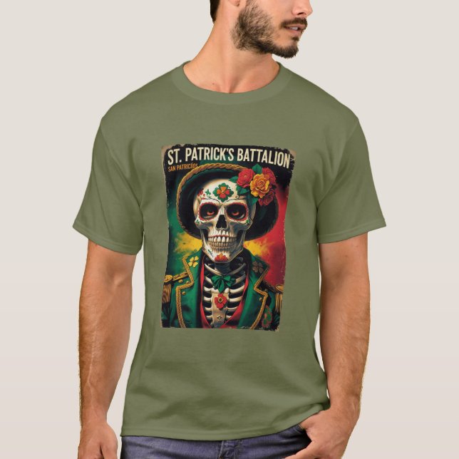 St Patricks Battalion San Patricios Irish Mexican T-Shirt (Front)
