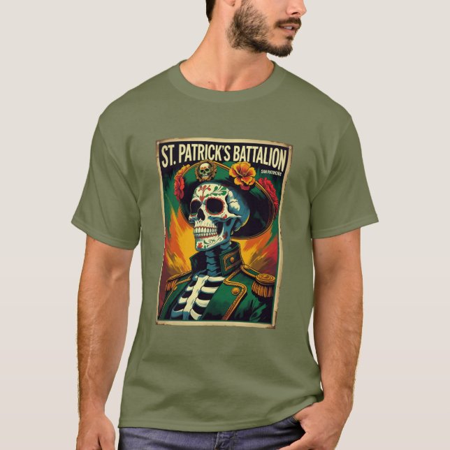 St Patricks Battalion San Patricios Irish Mexican T-Shirt (Front)