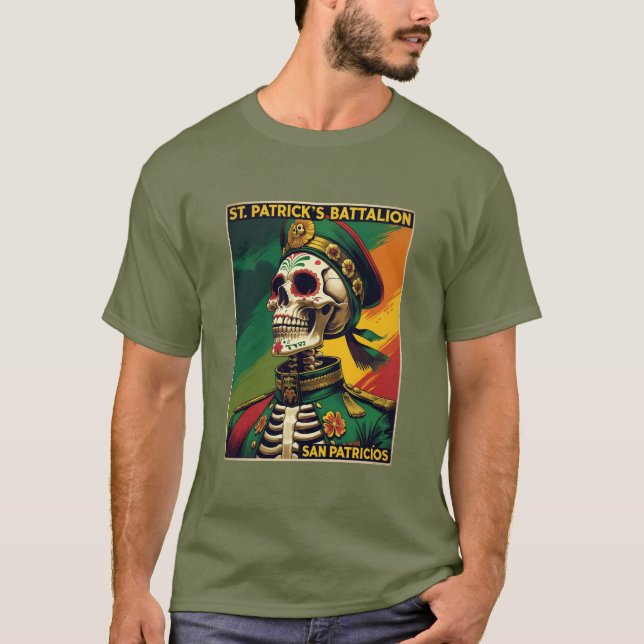 St Patricks Battalion San Patricios Irish Mexican T-Shirt (Front)