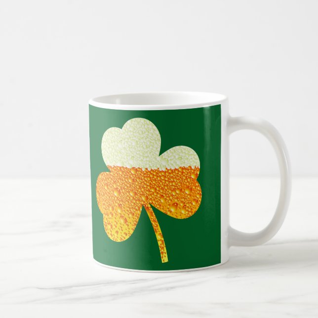 st patricks beer clover coffee mug (Right)