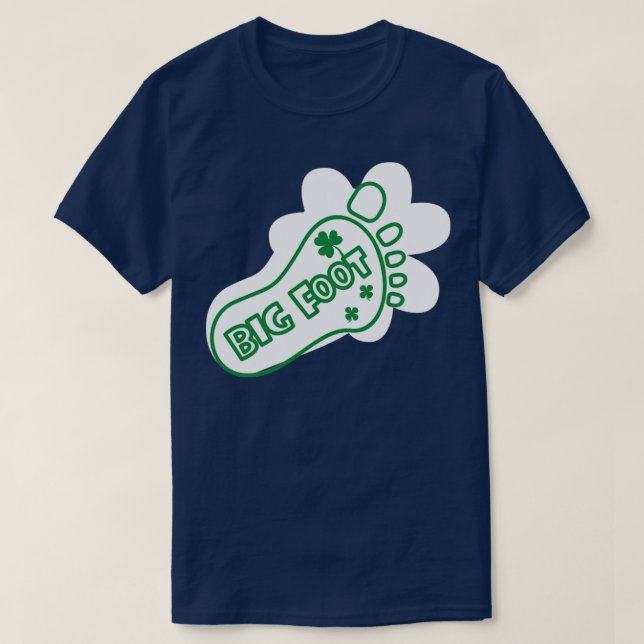 St Patricks Bigfoot T-Shirt (Design Front)