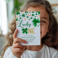St. Patrick's Birthday Invitation Lucky One Party