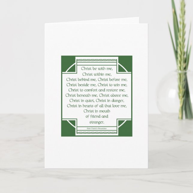 St. Patrick's Breastplate Card (Front)