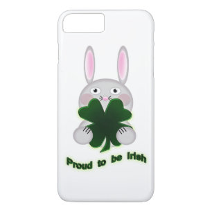 St. Patricks Bunny Proud to be Irish Shamrock iPhone 8 Plus/7 Plus Case