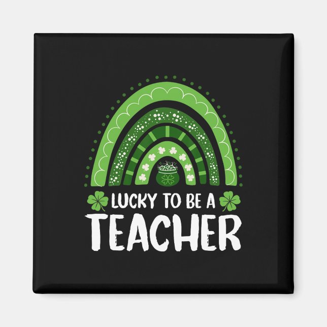 St Patricks Catricks Day Cats Saint Pattys Cat Lov Magnet (Front)