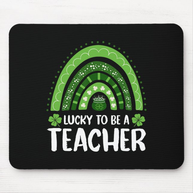 St Patricks Catricks Day Cats Saint Pattys Cat Lov Mouse Pad (Front)
