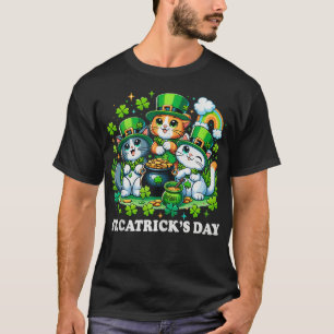 St Patricks Catricks Day Cats Saint Pattys Cat Lov T-Shirt