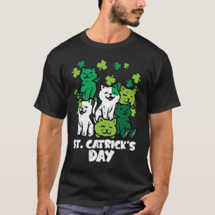 St Patricks Catricks Day Cats Saint Pattys Women G T-Shirt