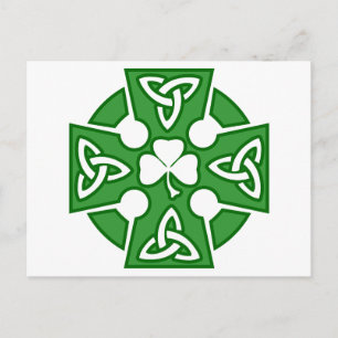 St Patrick's Celtic cross Postcard