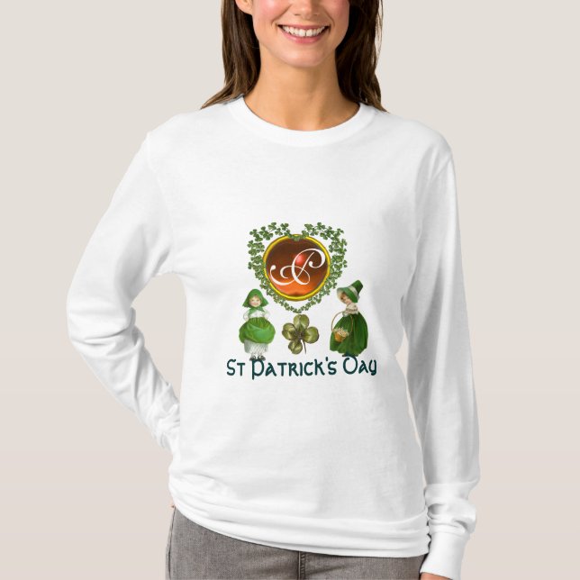 ST PATRICK'S CELTIC HEART MONOGRAM T-Shirt (Front)
