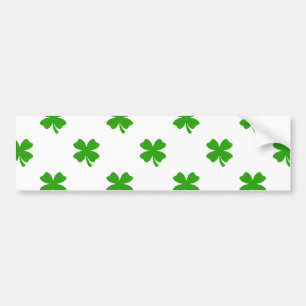 st patricks clover emoji bumper sticker