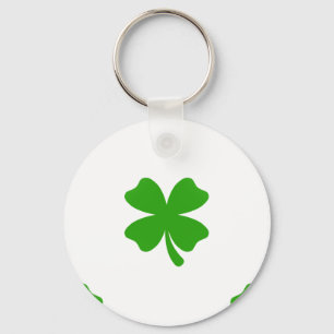 st patricks clover emoji key ring