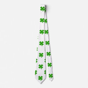 st patricks clover emoji mens necktie neck tie