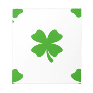 st patricks clover emoji notepad