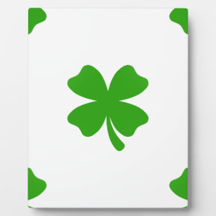st patricks clover emoji plaque