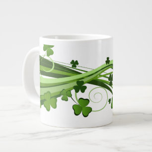 St. Patrick's Clover Jumbo Mug