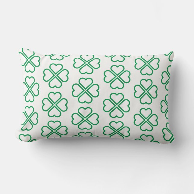 St. Patrick's Clover Pillow (Front)