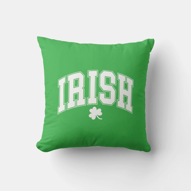 St. Patrick's Clover Pillow (Front)