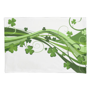 St. Patrick's Clovers Pillowcase