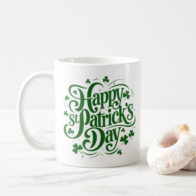 St. Patrick's Coffee Mug (With Donut)