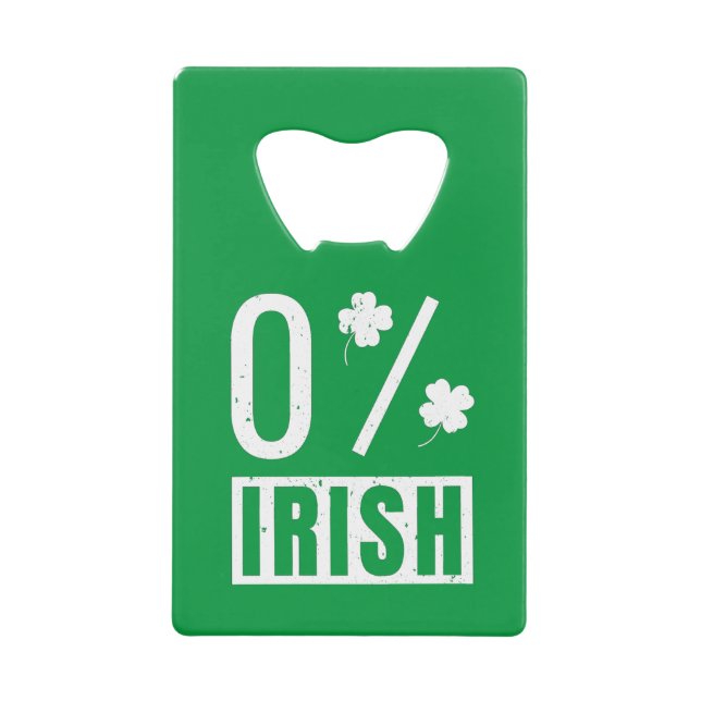 St Patrick's Day 0% Irish Four Leaf Clover (Front)