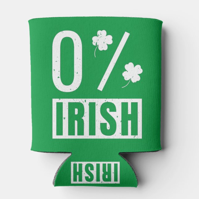 St Patrick's Day 0% Irish Four Leaf Clover Can Cooler (Back)