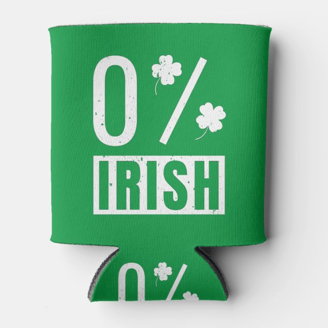 St Patrick's Day 0% Irish Four Leaf Clover Can Cooler (Front)